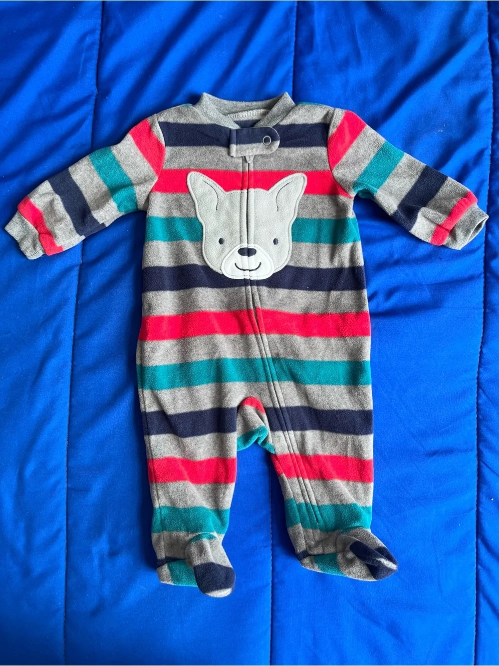 CARTER’S Baby Boy Fleece Footed Pajamas (4) 0-3 Months